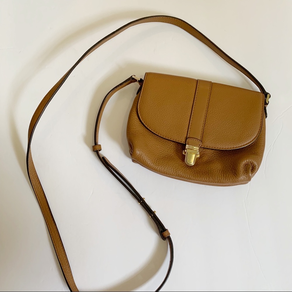 Michael Kors small leather crossbody brown